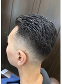 バックスタイル/フェード/かき上げ<理容室>[メンズ/理容室/眉毛]