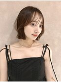 ボブディオリーブベージュ髪質改善縮毛矯正フェイスレイヤー