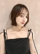 サンドイエナ 横浜店(sand yena)&nbsp;ボブディオリーブベージュ髪質改善縮毛矯正フェイスレイヤー