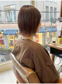 ボブ/切りっぱなしボブ/ハイトーン/似合わせカット/髪質改善