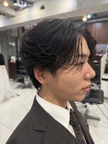 サイン メンズ 渋谷(SIGN men's)&nbsp;フェザーパーマダウンパーマニュアンスパーマセンターパート 