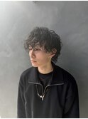 シャドウパーマで無造作感