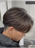 刈り上げセンターパートニュアンスパーマ熊本メンズパーマ