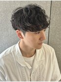 MEN’S HAIR/波巻きツイストスパイラル/リバースセンターパート