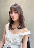 H【eitf】 原宿 表参道ミディアムレイヤー/ブラウン