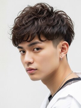 ハロオム(Halo homme) ふんわりやわらか♪マッシュパーマ｜メンズショート