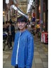 men's cut+眉cut 通常3180円→3040 円