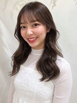 ヘアメイク アージュ 天神西通り店(HAIR MAKE age)&nbsp;ショコラブラウン 髪質改善 ロング ゆる巻き 顔周りレイヤー