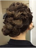 【結婚式・パーティアレンジ♪】進化系あみこみヘアセット