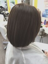 ヘアデザイン ラポール 茨木店(hair design Rapport)&nbsp;イノセントシナモンベージュ/ノームコアフェザーボブ