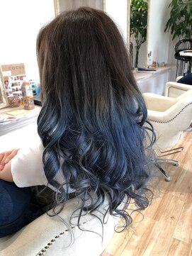 カナロア(KANALOA) KANALOA☆外国人風デニムブルーバレイヤージュ