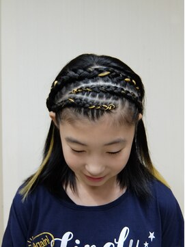 エクステ専門店ミキ 横浜店(MIKI) お洒落♪コーンロウ1/2（カチューシャヘアセット）