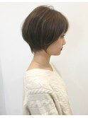 ゆったりシルエットが可愛いショートヘア