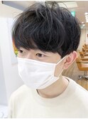 #メンズパーマ