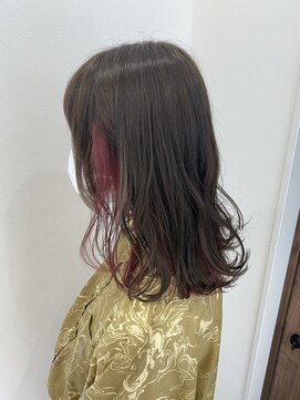 ヴァイラル(VIRAL) シフォンベージュ×ピンク