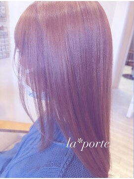 ヘアーアトリエ ラポルト(hair atelier la porte.) ピンクアッシュ