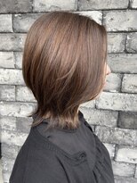 ライズ バイ レボ(RISE by REVO)&nbsp;大人可愛いココアベージュグレージュカラーボブウルフ黒髪我孫子