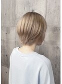 ブリーチ2回 ミルクティーカラー m