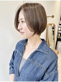 20代30代40代　大人きれいショートボブ　六本松　福岡