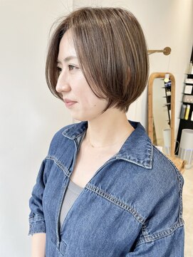 アテナ 六本松店(ATENA) 20代30代40代　大人きれいショートボブ　六本松　福岡