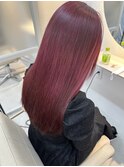 ★【sida 池村】ブリーチでも艶髪/ワインレッド