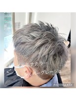 ヘアリゾートガーデンカルム(Hair Resort Garden CALM) スパイキーショート×シルバーアッシュ