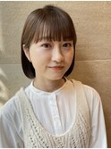 ボブ/ミニボブ/切りっぱなしボブ/前髪カット/銀座有楽町丸の内