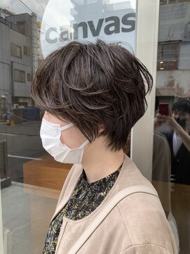 キャンバス 川崎(canvas.) 朝ラクショートパーマ/髪質改善／川崎／美髪