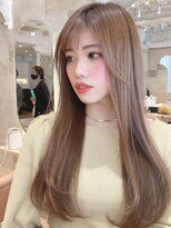 プアメリア 名古屋(Puamelia)&nbsp;ブリーチなしダブルカラー×韓国★レイヤーロング[名古屋]