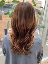 イーストハムヘッドショップ(EAST HAM head shop) 韓国レイヤーカット/艶髪オレンジブラウン