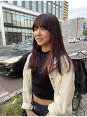 #イヤリングカラー#ロングヘア#ピンクカラー#暖色カラー