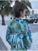 ショートカットヘアアレンジ