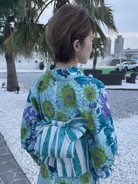 美容室 エクセモ小山 ショートカットヘアアレンジ