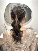 【ヘアセット】上品ローポニー/着物