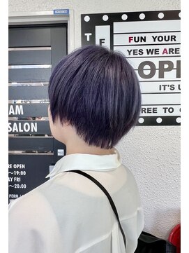 ファーム 大崎店(FAAM) パープルカラー×ショート