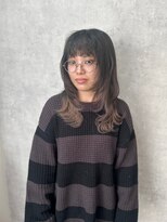 ヘアーワークス ボナ ウニクス店(HAIR WORKS bona)&nbsp;大人かわいいナチュラルウルフ　レイヤーカット/デザインカラー