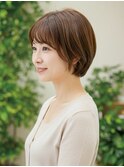 30-40代にオススメ★ナチュラルふんわりショートボブ