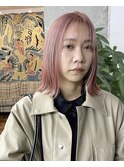 Flamingo pink☆シースルーbob
