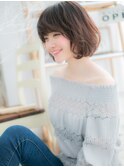 ナチュラルアッシュブラウンくせ毛ボブパーマh4上尾20代30代40代