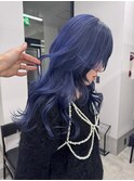 色落ちシルバーなネイビーブルー☆