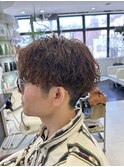 センターパート/ツイストスパイラル
