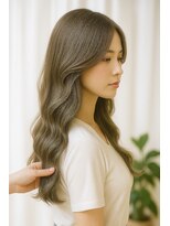 ストーリー バイ ジュエル 関内駅前店(Story by JEWEL)&nbsp;センターパートグレージュウェーブ