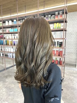 サロン(CI'SALON) 明るめオリーブ×重め韓国風レイヤースタイル