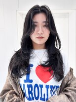 アルバム 銀座(ALBUM GINZA)&nbsp;ロング顔周りレイヤーおくれ毛前髪カット_F20641