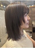 ミディアム艶ヘア