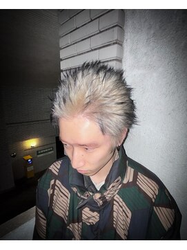 ディーカヘアーセンダイ(Di KA HAIR sendai) スパイキーホワイト×エンドカラー