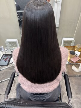 ファビ 渋谷(Fab) くびれヘア/暗めカラー/アプリコットオレンジ/縮毛矯正