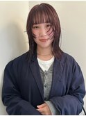 暖色レイヤーボブ