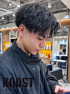 ルースト 渋谷店(ROOST) MEN’S/サーフカール/刈り上げセンターパート/髪質改善/渋谷