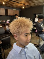 メンズ ラピス(Men's Lapis)&nbsp;スパイキーショート/ミルクティーベージュ